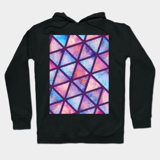 Triangular Geometric Colorful Pattern With Intricate Design Artwork Hoodie